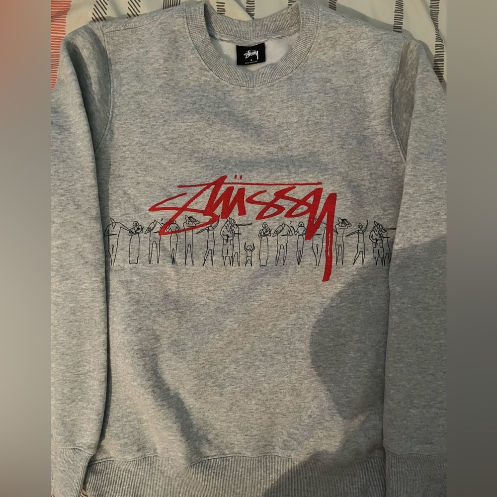 Stussy People Stripe Sold Out Crew Neck Sweater